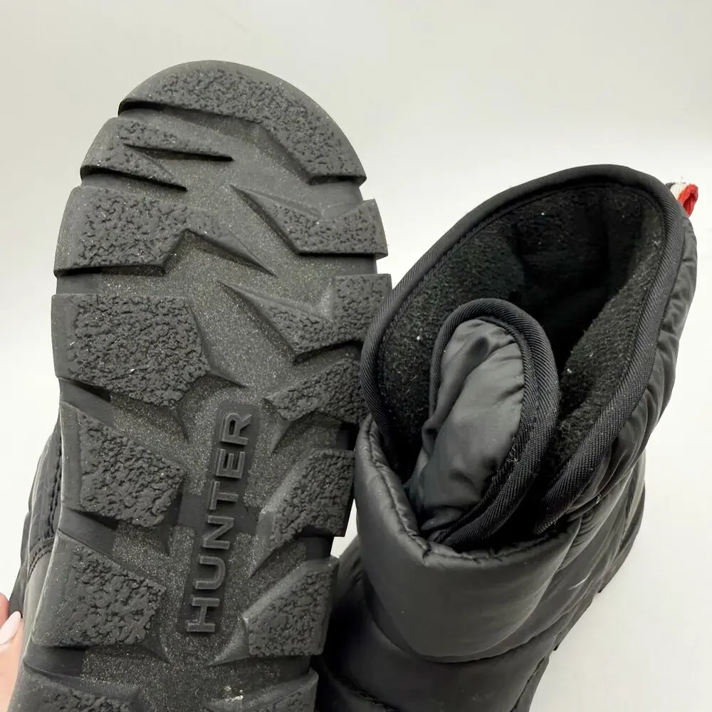 Hunter Boys Comfy Snow Boots Size 13 EU 31 Black Waterproof EUC